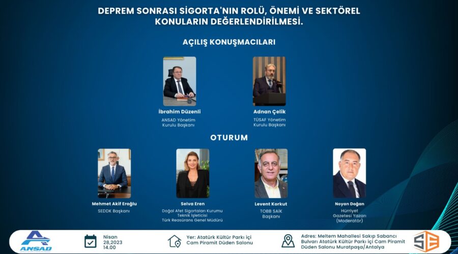 Deprem Sonrası Sigortanın Rolü, Önemi ve Sektörel Konuların Değerlendirilmesi