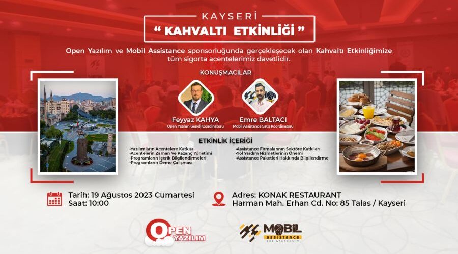 Open Yazılım & Mobil Assistance Kayseri’de Kahvaltı Etkinliği