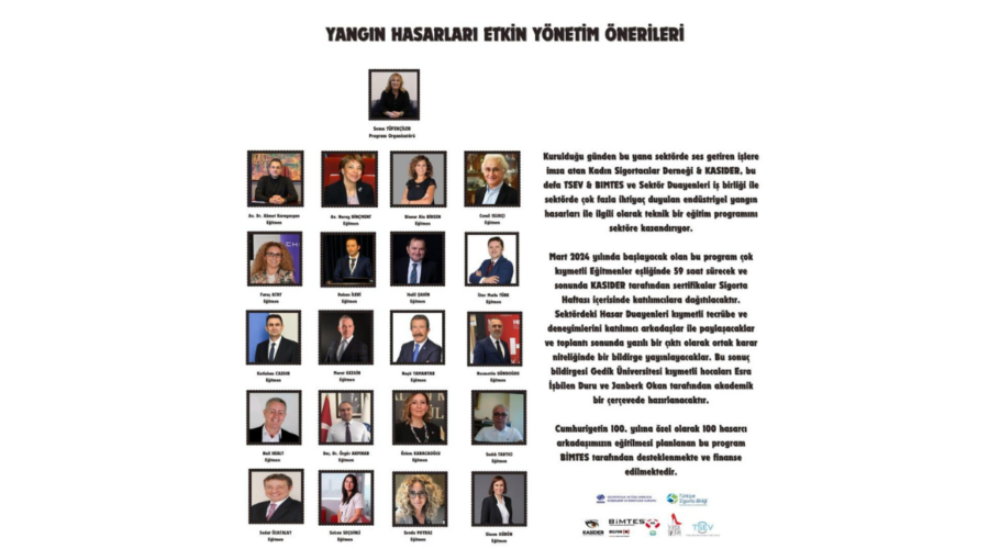 ​Cumhuriyetin 100. Yılına Özel 100 Hasarcı Eğitimi