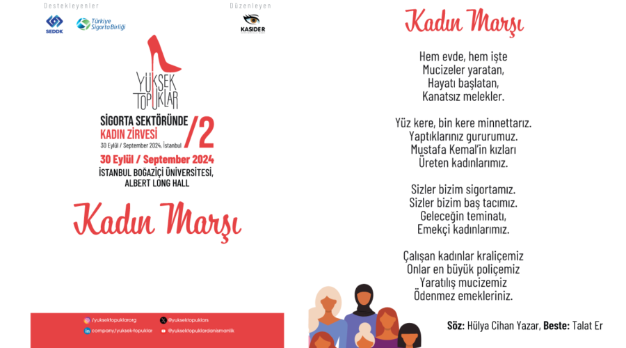 KASİDER’den Sigorta Haftasına Özel Kadın Marşı