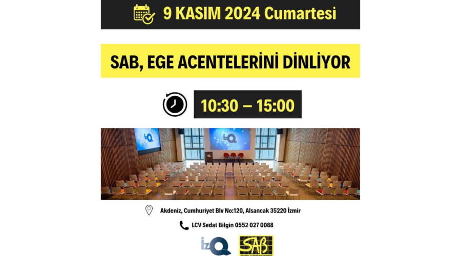SAB, Ege Bölgesi Acenteleri ile Buluştu