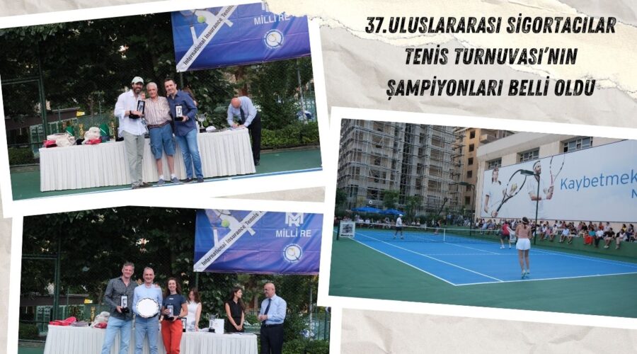 37.Uluslararası Sigortacılar Tenis Turnuvası’nın Şampiyonları Belli Oldu