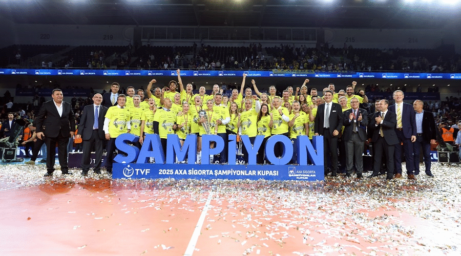 2025 Kadınlar AXA Sigorta Şampiyonlar Kupasının Sahibi Fenerbahçe Medicana Oldu