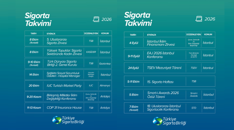 TSB’den Sigorta Takvimi Uygulaması